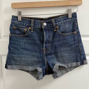 3/$30‎ Levi Rollover Shorts Size 25 High Rise